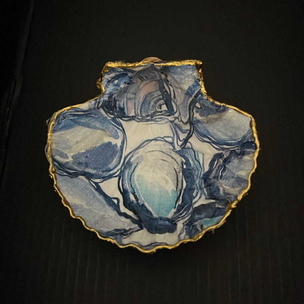 Decoupage Deep dish Seashell